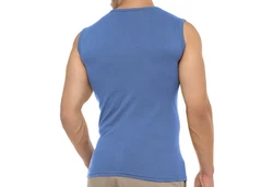 celodoro Unterhemd Herren Business V-Neck Blau