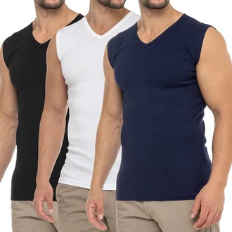 celodoro Unterhemd Herren Business V-Neck Dunkelblau/Weiß celodoro Unterhemd Herren Business V-Neck Dunkelblau/Weiß