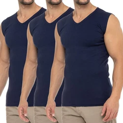 celodoro Unterhemd Herren Business V-Neck Dunkelblau/Blau