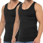 celodoro Unterhemd Business Tank Top Schwarz/Dunkelblau