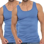 celodoro Unterhemd Business Tank Top Blau/Hellblau