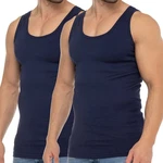 celodoro Unterhemd Business Tank Top Dunkelblau/Blau