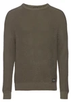 Bruno Banani Rundhalspullover Khaki/Dunkelgrün