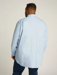 Tommy Hilfiger Langarmhemd CORE FLEX POPLIN RF SHIRT Hellblau