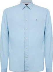 Tommy Hilfiger Langarmhemd CORE FLEX POPLIN RF SHIRT Hellblau