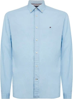 Tommy Hilfiger Langarmhemd CORE FLEX POPLIN RF SHIRT Hellblau