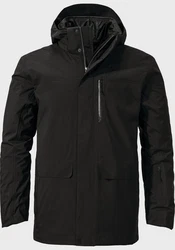 Schöffel Doppeljacke Trekkingjacke Parka Barth 3in1 Dunkelgrün/Schwarz/Grün