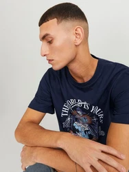 JACK & JONES T-Shirt JJHeavens Blau/Dunkelblau