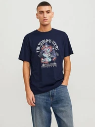 JACK & JONES T-Shirt JJHeavens Blau/Dunkelblau