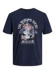 JACK & JONES T-Shirt JJHeavens Blau/Dunkelblau
