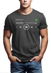 MAKAYA Print-Shirt Herren Motiv Musik Playlist Dunkelgrün
