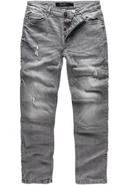 Straight-Jeans MEDFORD Destroyed Jeans Herren Regular Fit Destroyed Jeans