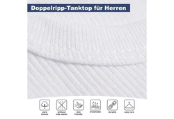 MT Achselhemd Herren Classic Creme/Weiß