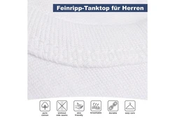 MT Achselhemd Herren Classic Creme/Weiß