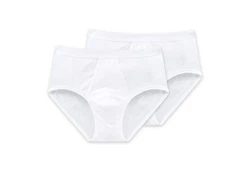 Schiesser Slip Original Classics Herren Unterhose Weiß/Rosa/Creme/Braun