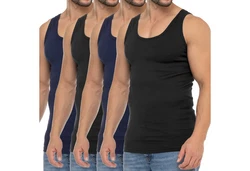 celodoro Unterhemd Business Tank Top Dunkelblau/Schwarz