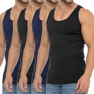 celodoro Unterhemd Business Tank Top Dunkelblau/Schwarz
