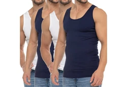 celodoro Unterhemd Business Tank Top Dunkelblau/Blau/Hellblau
