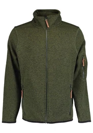 Strickfleecejacke Jatya Herren Outdoorjacke mit Stehkragen