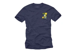 MAKAYA T-Shirt Herren Gin Tonic Gläser Motiv Print 