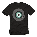 MAKAYA Print-Shirt Retro Motiv Schallplatte 