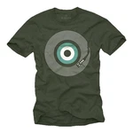 MAKAYA Print-Shirt Retro Motiv Schallplatte 