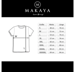 MAKAYA T-Shirt Herren Gin Tonic Gläser Motiv Print Dunkelgrün/Grün
