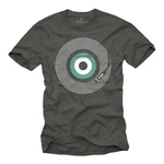 MAKAYA Print-Shirt Retro Motiv Schallplatte 