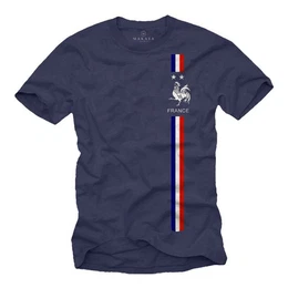 Print-Shirt Herren Fuball Trikot Frankreich Fahne Flagge Mnner Geschenke