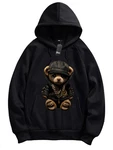 RMK Hoodie Herren Pullover Gangster Teddy Braun/Schwarz/Beige/Hellblau