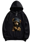 RMK Hoodie Herren Pullover Gangster Teddy Braun/Schwarz/Dunkelblau