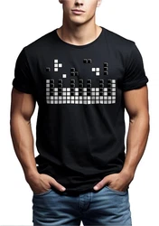 MAKAYA Print-Shirt Herren Piano Gamer Gaming Motiv Klavier Musiker Schwarz