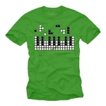 MAKAYA Print-Shirt Herren Piano Gamer Gaming Motiv Klavier Musiker 