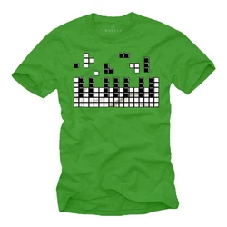 MAKAYA Print-Shirt Herren Piano Gamer Gaming Motiv Klavier Musiker 