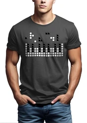 MAKAYA Print-Shirt Herren Piano Gamer Gaming Motiv Klavier Musiker Dunkelgrau/Schwarz/Grau/Dunkelgrün/Blau/Rot