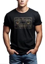 MAKAYA T-Shirt Retro Motiv Kassette Hip Hop Outfits Herren 