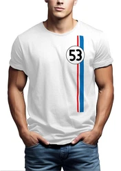 MAKAYA Print-Shirt Herren 53 Tuning Motiv Retro Vintage Auto Weiß/Silber/Creme
