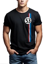MAKAYA Print-Shirt Herren 53 Tuning Motiv Retro Vintage Auto Schwarz/Braun/Blau