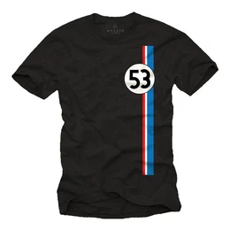 Print-Shirt Herren Geschenke fr Autoliebhaber 53 Tuning Motiv Retro Vintage Auto