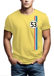 MAKAYA Print-Shirt Herren 53 Tuning Motiv Retro Vintage Auto Gelb