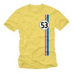 MAKAYA Print-Shirt Herren 53 Tuning Motiv Retro Vintage Auto Gelb