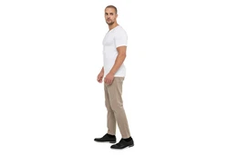 celodoro Kurzarmshirt Herren Business T-Shirt V-Neck Weiß/Creme/Dunkelblau