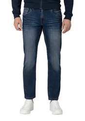 TIMEZONE Regular-fit Jeans Regular Jeans Hose 5-Pocket Denim Pants Reißverschluss (6596) Blau
