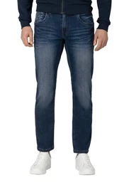 Regular-fit-Jeans Regular Jeans Hose 5-Pocket Denim Pants Reiverschluss 6596 in Blau