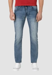 TIMEZONE Regular-fit Jeans Regular Jeans Hose 5-Pocket Denim Pants Reißverschluss (6596) Blau (6596)