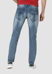 TIMEZONE Regular-fit Jeans Regular Jeans Hose 5-Pocket Denim Pants Reißverschluss (6596) Blau (6596)
