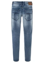 Regular-fit-Jeans Regular Jeans Hose 5-Pocket Denim Pants Reiverschluss 6596 in Blau-2