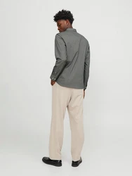 Jack & Jones Langarmhemd JPRBLABLACKPOOL STRETCH SHIRT LS SS24 Dunkelgrau/Grau/Schwarz/Grün/Braun/Dunkelgrün