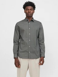 Jack & Jones Langarmhemd JPRBLABLACKPOOL STRETCH SHIRT LS SS24 Dunkelgrau/Grau/Schwarz/Grün/Braun/Dunkelgrün