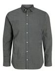 Jack & Jones Langarmhemd JPRBLABLACKPOOL STRETCH SHIRT LS SS24 Dunkelgrau/Grau/Schwarz/Grün/Braun/Dunkelgrün